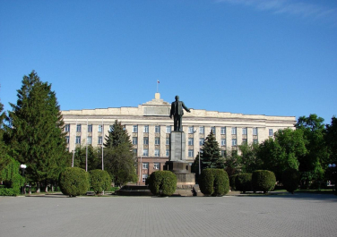Шахты, администрация, памятник В.И. Ленину