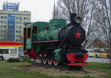 Памятник узкоколейному паровозу Кч4-101 (памятник «Малая Северо-Кавказская железная дорога»)