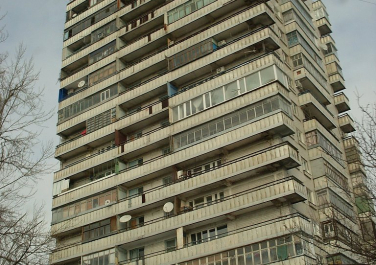 ул. Мира, 7 - самое высокое здание Аксая - 17-этажный жилой дом.